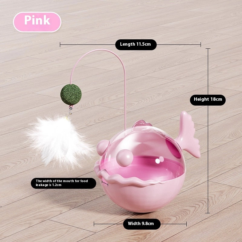 Tumbler Cat Toy Cat Teaser Freeze-dried Snacks Food Dropping Ball