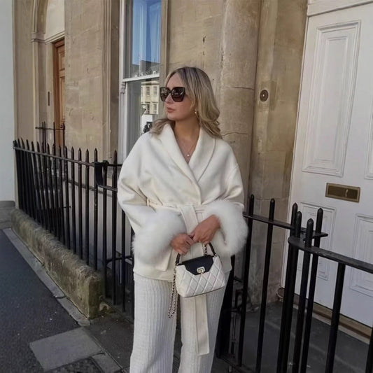 Stylish High-end Wool Coat For Women