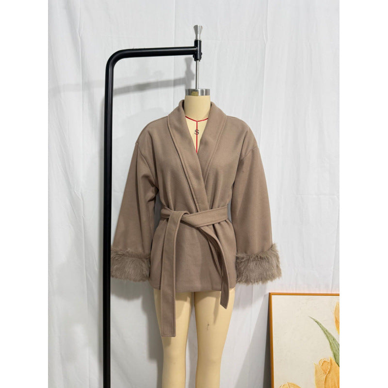 Stylish High-end Wool Coat For Women